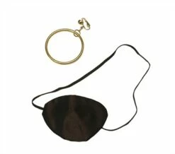 Piraten Ooglap (7x5 Cm) En Oorbel