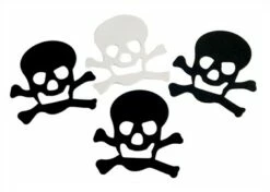 Sticker Foam Doodshoofd Halloween 12 St. 10 X 10 Cm