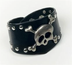 Armband Doodshoofd Zwart Halloween