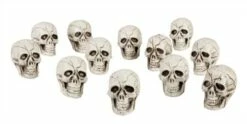 Decoratie Hoofden Schedel 4x3cm 12pcs Halloween