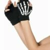 Handschoenen-skelet Halve Vinger -KARNEVALSWIERTS Winkel ka03112