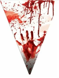 Vlaggenslinger Bloed Halloween