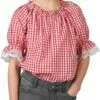 Western Blouse Rood/wit -KARNEVALSWIERTS Winkel ka1309