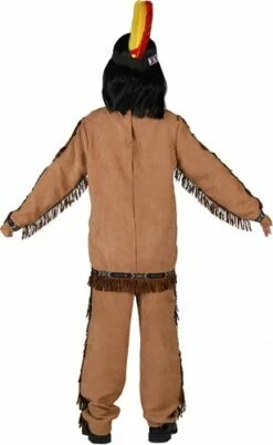 Indiaan (bovendeel,broek) -KARNEVALSWIERTS Winkel ka1358 1