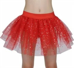 Petticoat Pailletten Rood