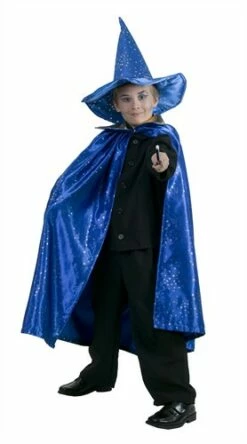 Cape Tovenaar Blauw/goud (satijn)