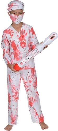 OP Kostuum Bloed (bloes, Broek, Cap, Mondkapje)