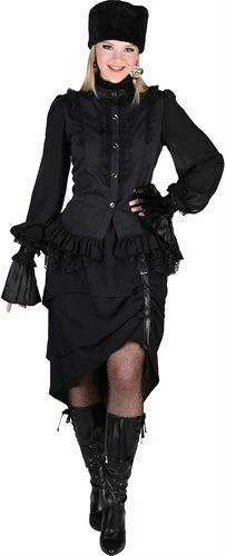 Blouse Zwart De Luxe