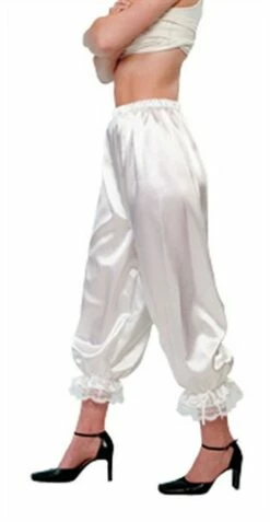 3/4-broek Wit (satijn)