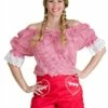 Tiroler Blouse Rood/wit -KARNEVALSWIERTS Winkel ka2109