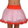 Petticoat Strepen Rood/wit -KARNEVALSWIERTS Winkel ka2253