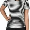 Gestreept Shirt Girlie Zwart /wit -KARNEVALSWIERTS Winkel ka2262