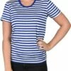 Gestreept Shirt Girlie Blauw/wit -KARNEVALSWIERTS Winkel ka2263
