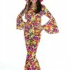Flower Power (broek,blouse,hoofdband) -KARNEVALSWIERTS Winkel ka2278