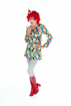 Clowns Jurk Ruitjes