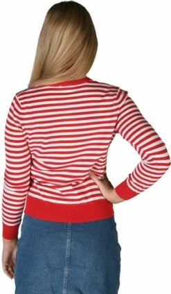Gestreepte Trui Rood/wit Lady -KARNEVALSWIERTS Winkel ka2338 1