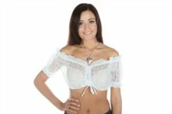 Dirndl Blouse Wit (kant)
