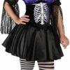 Jurk Skelet Paars/zwart -KARNEVALSWIERTS Winkel ka2564