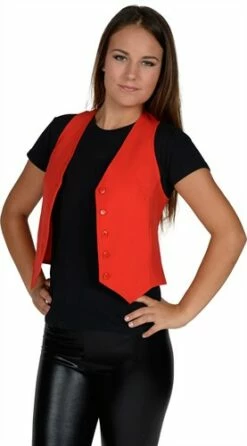 KARNEVALSWIERTS Winkel 30 Vest Rood ( Vrouw )