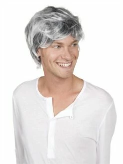 Pruik Zwart/wit Tyler