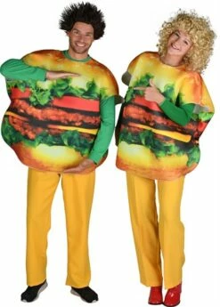Burger Man One Size (Aan Beide Zijden Bedrukt) -KARNEVALSWIERTS Winkel ka60031 2