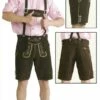Lederhose Kort Bruin Oktoberfeest (echt Leer Met Borduursel)