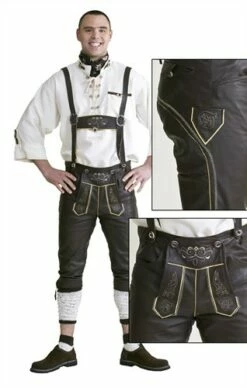 Lederhose Bruin Oktoberfeest (soepel Leer)