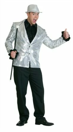 Pailletten-kolbert De Luxe Zilver