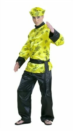 Chinees (satijn) (broek/blouse/sjerp)