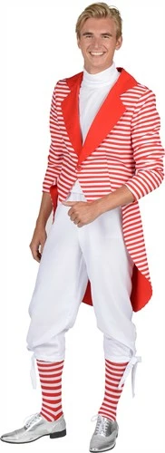 Slipjas Strepen Rood/wit