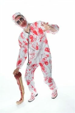 Kostuum Chirurg Halloween (blouse, Broek, Hoofdkapje, Mondkapje)