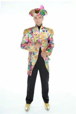 Jas Bonte Bloemen Goud