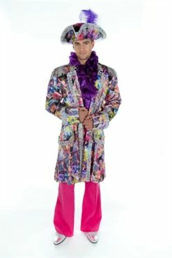 Jas Bonte Bloemen Zilver