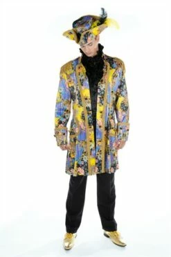 Jas Bloemen Paars-goud