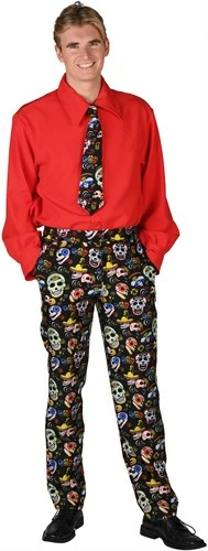 Broek Day Of The Dead Slim Fit