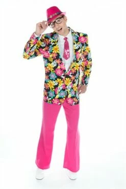 Jas Flower Power Zwart