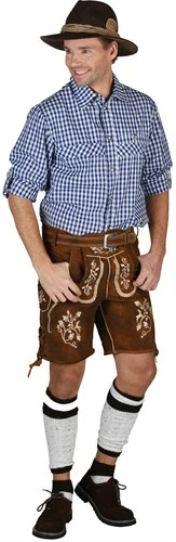 Leren Broek Donkerbruin Antiek