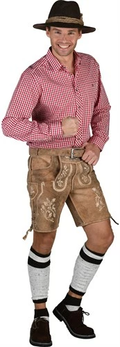 Leren Broek Medium Bruin Antiek