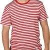 Gestreept Shirt Rood/wit -KARNEVALSWIERTS Winkel ka7644