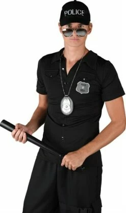 Shirt Police Zwart -KARNEVALSWIERTS Winkel ka7700 1