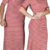Jurk Gestreept Rood / Wit -KARNEVALSWIERTS Winkel ka7835