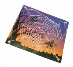 Spinnenweb Met Zuignap Halloween (27x27 Cm)